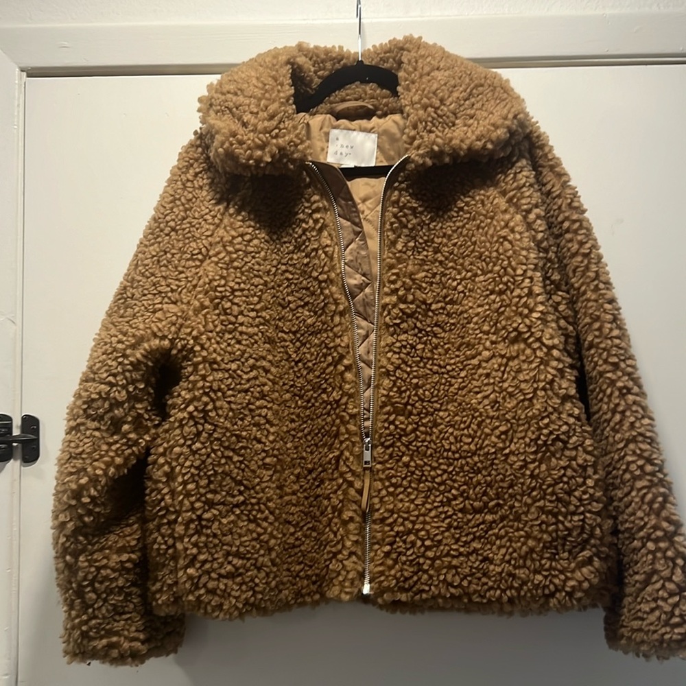 a new day Brown Bomber Jacket